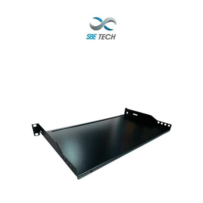 SBE TECH CT19101U - Charola fija para rack de 19 pulgadas x 25.4 centímetros, 1 UR en color negro
