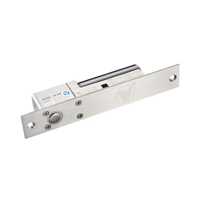 YLI YB300 - Cerradura Eléctrica de perno Soporta 800 Kg / Función NO  / Voltaje 12 y 24 VDC / Retardo 3,6 y 9 segundos / Fail Safe / Compatible con controles de acceso / Compatible Soporte de fijación BBK600 image 4