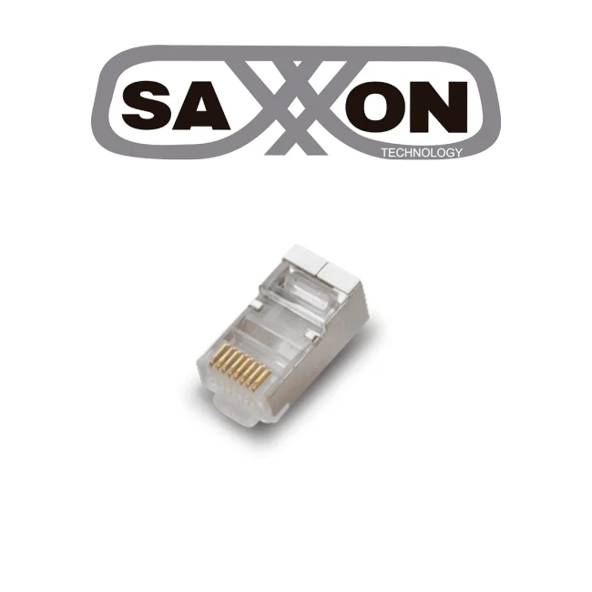 SAXXON S901B - Conector plug RJ45 para cable UTP/FTP /CAT 5E / Blindado / Paquete 100 piezas image 2
