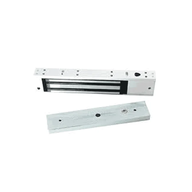 ZKTECO LM200LEDSU - Paquete de contrachapa magnética de 200 Kg a 12 VDC con señal NC que incluye soporte en U para colocación en puertas de vidrio image 2