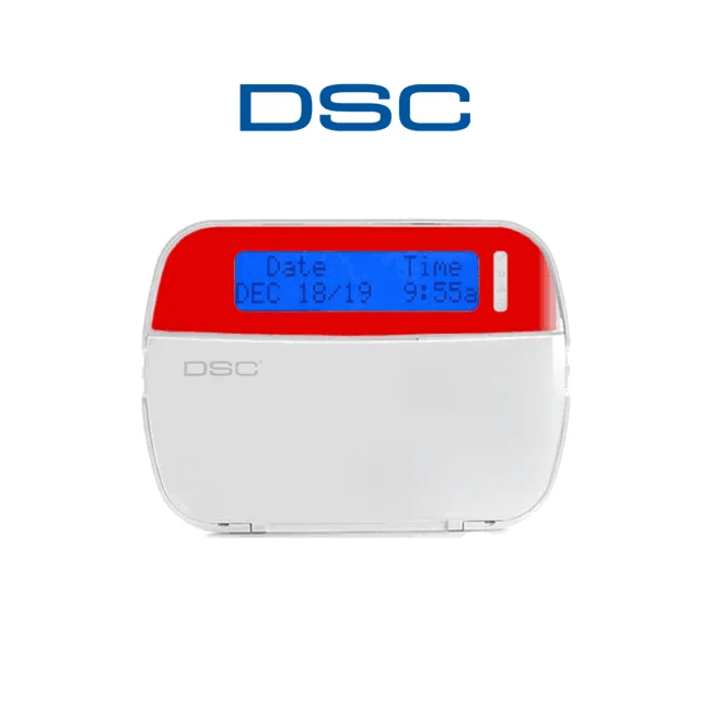 DSC HS2LCD RED - Teclado Cableado LCD Alfanumérico ROJO  admite 128 zonas compatible con NEO