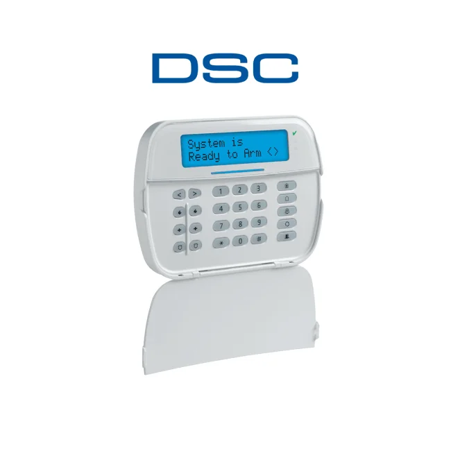 DSC HS2LCDWFP9 - Teclado LCD Alfanumérico  Inalámbrico  PowerG  con credencial de proximidad compatible con NEO