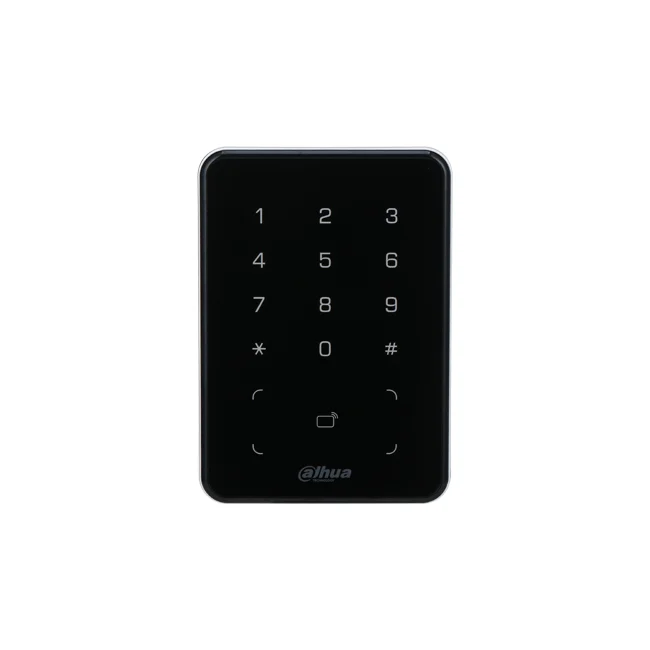DAHUA DHI-ASR2101A - Lectora de Tarjetas MiFare con Teclado Touch/ para Password/ Conexión RS-485 y Wiegand/ Leds Rojo y Verde/ Fondo de Luz Azul image 3