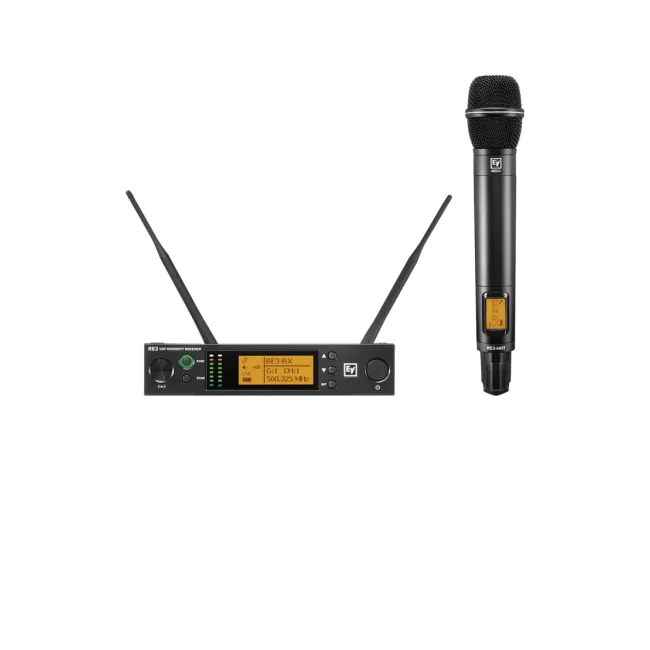 ElectroVoice M_RE3ND866M - Set de Micrófono Inalámbrico RE3 / Unidad de Mano Supercardioide ND86 / 653-663 MHz