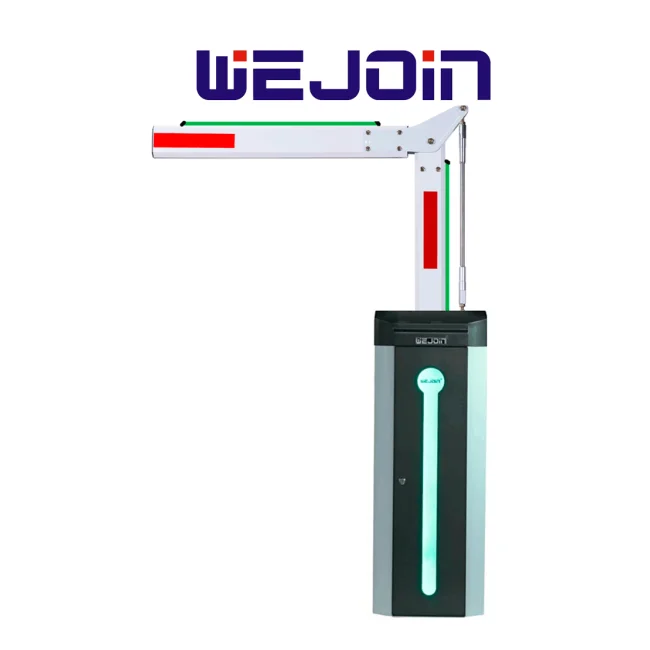 WEJOIN WJCB120VFIR33D90LED - Barrera Vehicular Derecha con Led / Alto Flujo / Brazo Octagonal Articulado De 3 Metros A 90 Grados con Led / 24VDC / Velocidad 3 Segundos / Dirección Ajustable
