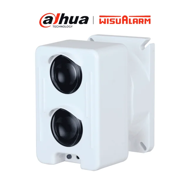 DAHUA WISUALARM DH-YJ104 - Detector de Haz de Luz con Alcance de 5 a 100 metros y Sensibilidad de 1.8 dB, 24V DC (36V A 18V), Diseñado principalmente para detectar humo,