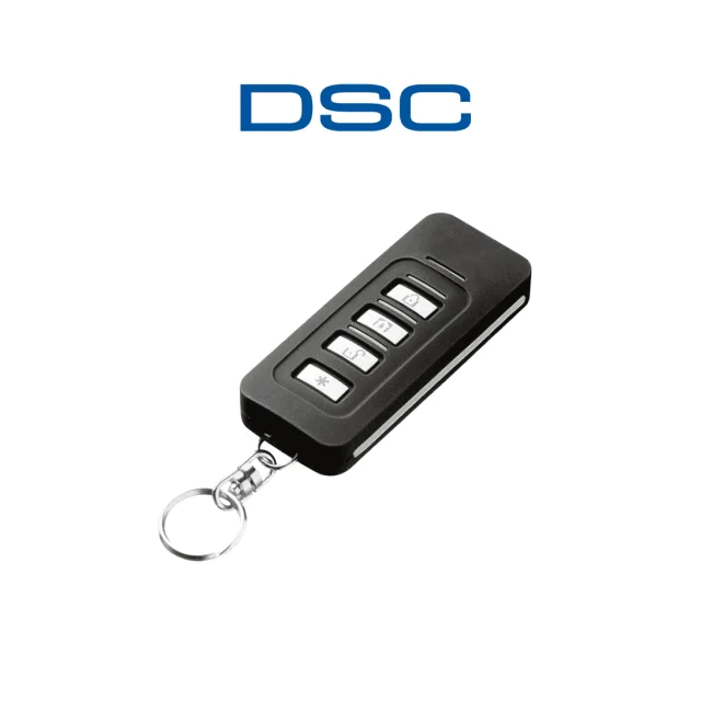 DSC PG9929 - Llavero de 4 botones programables inalámbrico  Power G  Slimline compatible con NEO, PRO, Qolsys e IoTega