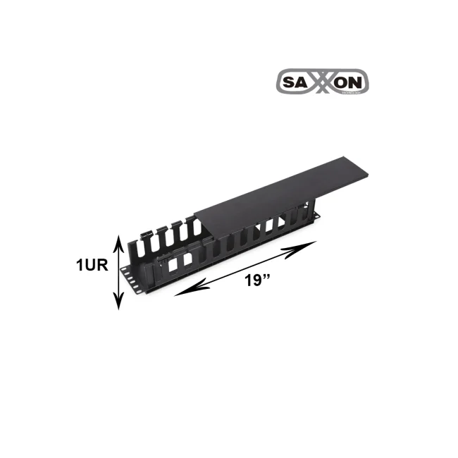 SAXXON J6069 - Organizador de cable horizontal para rack / Un lado / Plastico / 2U image 2