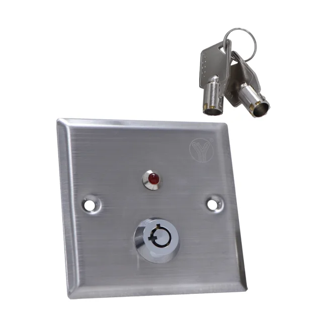 YLI YKS850LS - Botón Liberador de Llave, Indicador LED, Acero Inoxidable, Resistente a la Intemperie, Función NC/NO image 4