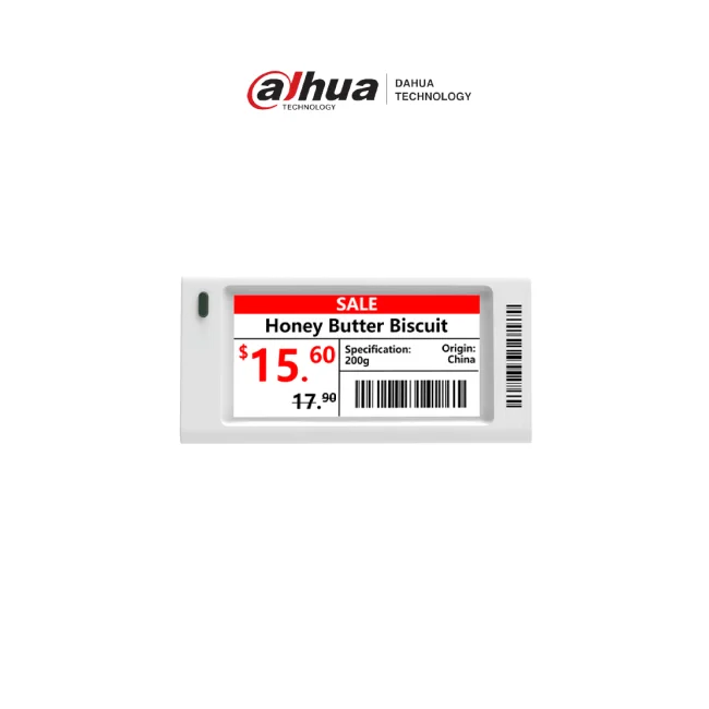 DAHUA DHIESLE021AN -Etiqueta Electrónica Inteligente ESL 2.1” para Retail / Colores: Negro, Blanco y Rojo