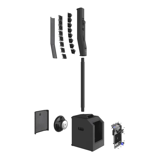 ElectroVoice M_EVOLVE50M - Sistema de Altavoz Portatil Amplificado 8CH / Bluetooth / Columna 8x3.5" / Subwoofer 12" / Negro image 6