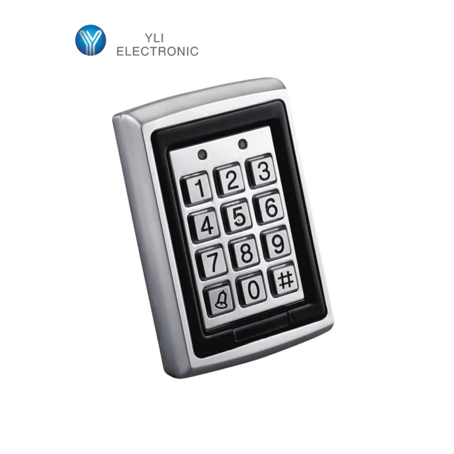 YLI YK568L - Teclado para Control de Acceso / Salidas  NC y NO / Exterior e Interior / 500 Usuarios password o tarjeta  ID 125 Khz