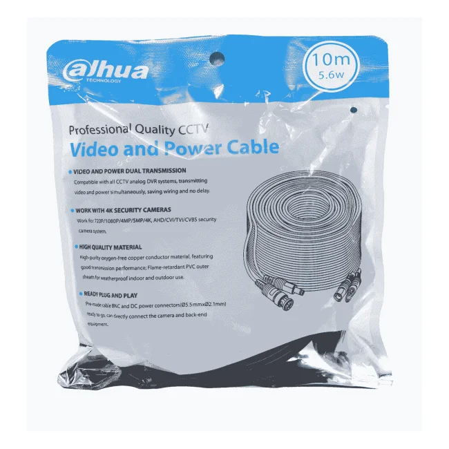 Dahua Technology DH-PFM942I-10-5 adaptador de cable de vídeo 10 m BNC Negro image 3