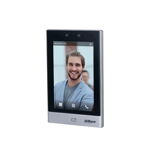Dahua Technology DHI-ASI7213S-W lector de control de acceso Terminal de reconocimiento facial Negro, Plata image 2