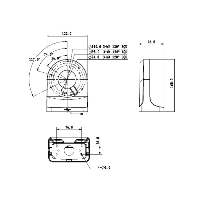 Dahua Technology DH-PFB203W accesorio para montaje de cámaras Soporte de cámara image 4