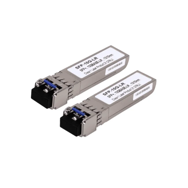 TCE - SFP+-10G-LR - Par de Transceptores de fibra óptica SFP monomodo / 1310nm / DDM / Conector LC Dual / mini-Gbic / Velocidad de 1.25 a 10 Gbps / Hasta 20 KM de conexión
