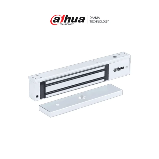 DAHUA ASF500A - Cerradura Magnética de 500 KG/ Uso Rudo/ Uso Interior/ Carcasa de aluminio con material de aleación de alta resistencia/ Voltaje Dual de 12 o 24 VDC/