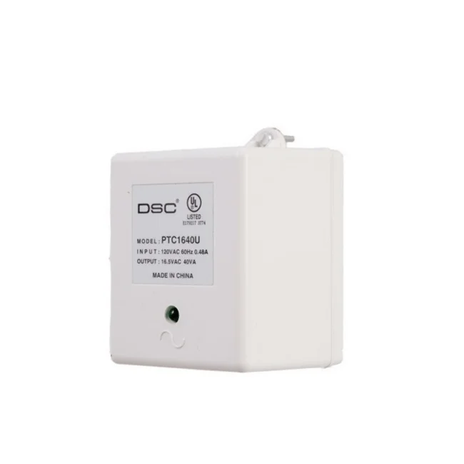 DSC PTC1640U - Transformador 16VCA / 40VA   Fusible Interno para paneles y módulos de NEO, Power Series y Maxsys image 2