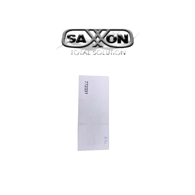 SAXXON THF02 - Paquete 10 TAG De papel Adherible 860-960MHz./ Altas temperaturas / Compatible con Lectoras SAXR2656 & SAXR2657 / Folio Impreso