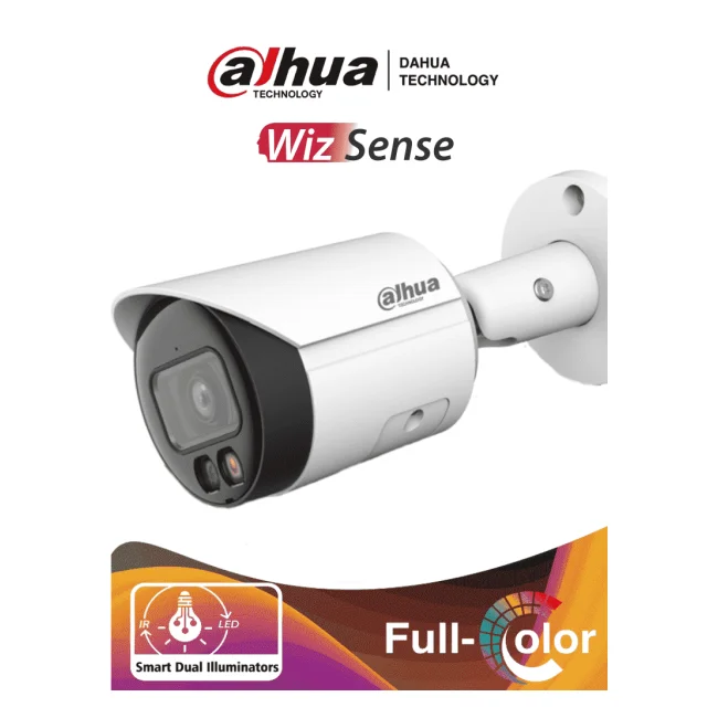 Dahua Technology WizSense IPC-HFW2449S-S-IL Bala (forma) Cámara de seguridad IP Interior y exterior 2688 x 1520 Pixeles Techo/pared