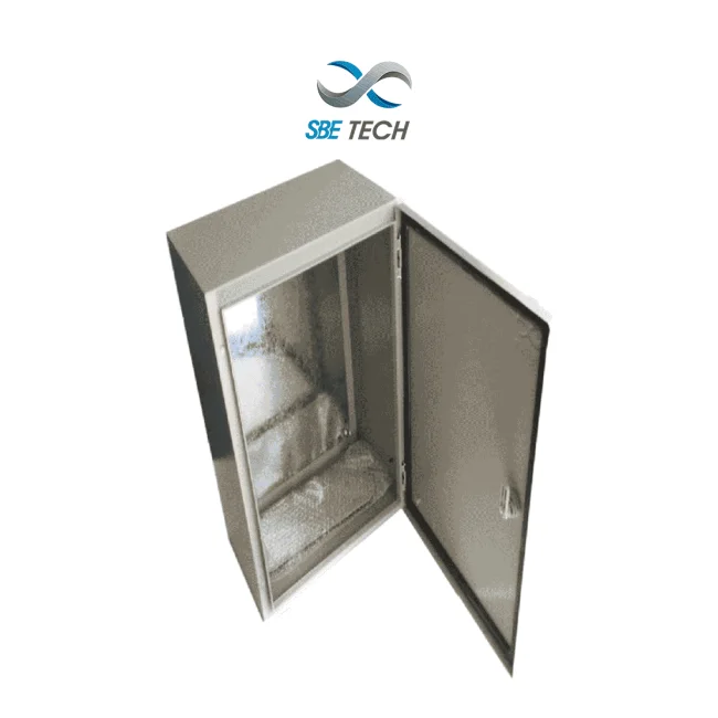 SBE TECH SBE-604020 - Gabinete metálico 600x400x200 mm par uso exterior IP65, NEMA 4