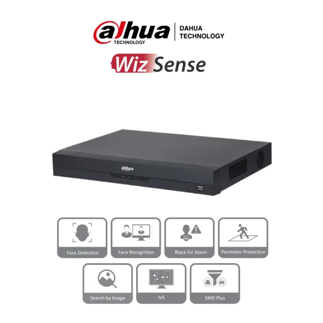 Dahua Technology WizSense DHI-NVR2216-16P-I2 grabadora de vídeo en red (NVR) 1U Negro image 2