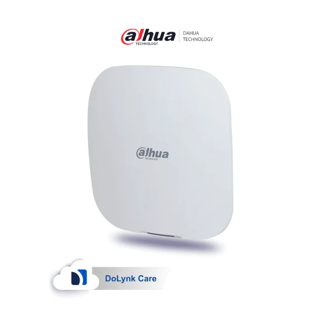 DAHUA DHI-ARC3000H-FW2 - Panel de alarma inalámbrico HUB 1.0, WiFi/Ethernet/4G, 150 dispositivos (6 sirenas, 64 controles, 8 teclados, 4 repetidores), Batería de respaldo, Buzzer, LED indicador, App DMSS, Frecuencia 433 MHz, Tecnología: AirShield