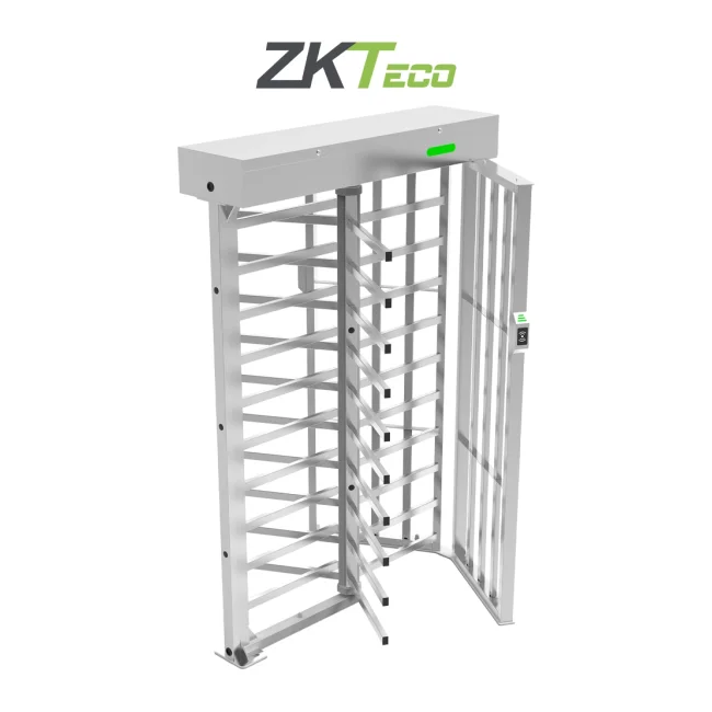 ZKTECO FHT3300 - Torniquete modular de Altura Completa, Acero Inoxidable SUS304, IP54, Compatible con 110 / 220 Vca, 3 Barras de Giro, Alta Durabilidad (1 Millón de Ciclos), Capacidad de 20 Personas por Minuto