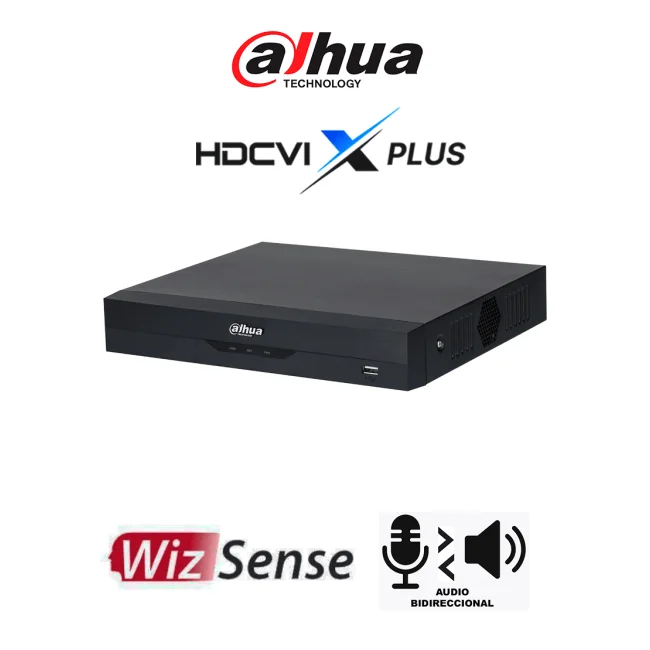DAHUA DH-XVR5108HS-I3/T - DVR de 5MP Lite WizSense/ HDCVI X PLUS/ Audio Bidireccional en 8 Canales/ Soporta 8 canales + 4 IP o 10 Canales IP/ 2 Ch Reconocimiento Facial y 4 Ch Protección Perimetral/ SMD Plus y AcuPick/ Compatible con Dolink Care