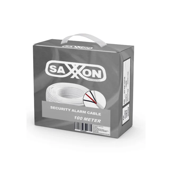 SAXXON OWAC2100J - Cable de alarma / 2 Conductores / CCA/ Calibre 22  AWG / 100 Metros / Recomendable para control de acceso / Videoportero / Audio / Reforzado image 3