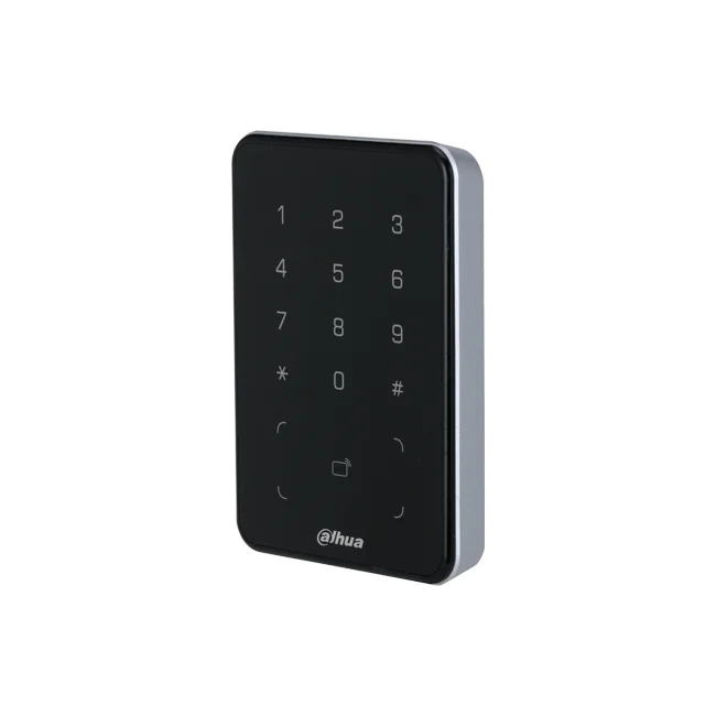 DAHUA DHI-ASR2101A - Lectora de Tarjetas MiFare con Teclado Touch/ para Password/ Conexión RS-485 y Wiegand/ Leds Rojo y Verde/ Fondo de Luz Azul image 4