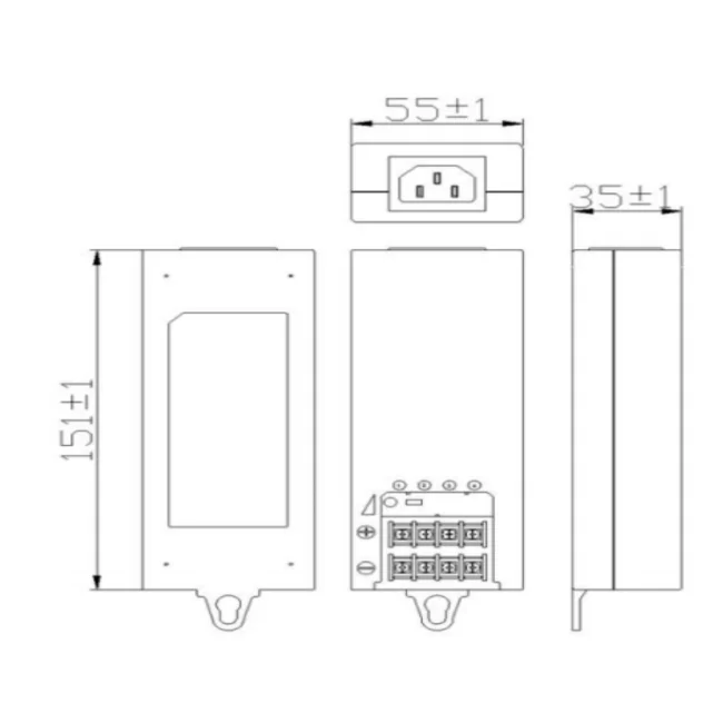 Saxxon PSU1250-D4-D adaptador e inversor de corriente Interior 60 W Negro image 5