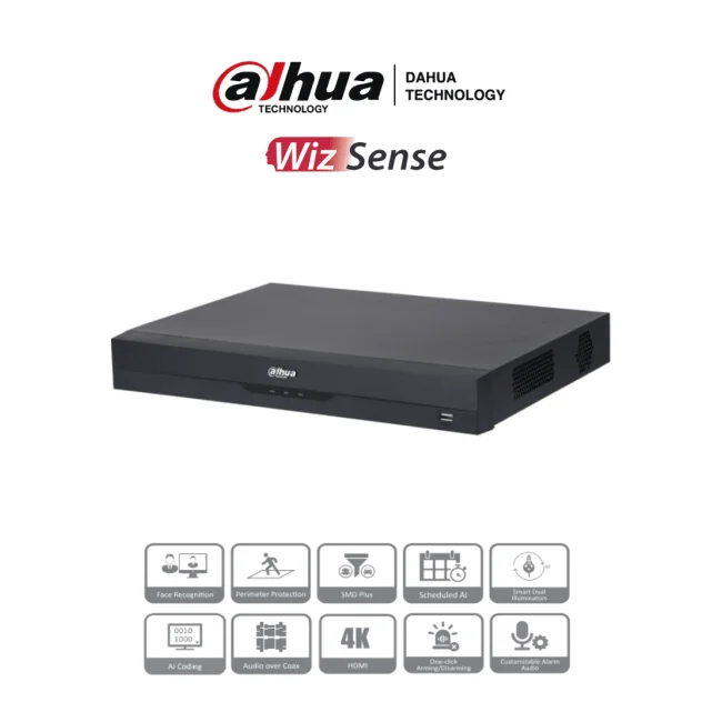Dahua Technology DH-XVR5216AN-4KL-I3 videograbadora digital Negro