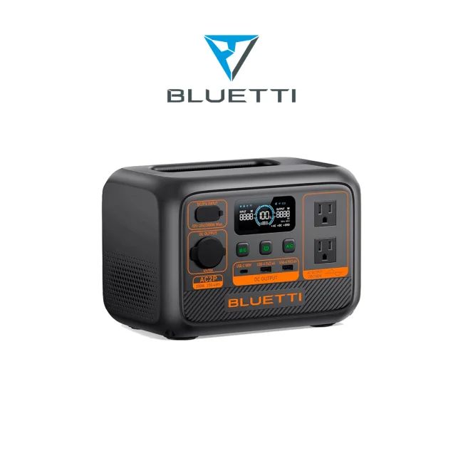 BLUETTI AC2P - Estación de energía portátil / 300 W - 230 Wh / Tecnología LiFePo4 / 3000 ciclos / modo Power Lifting