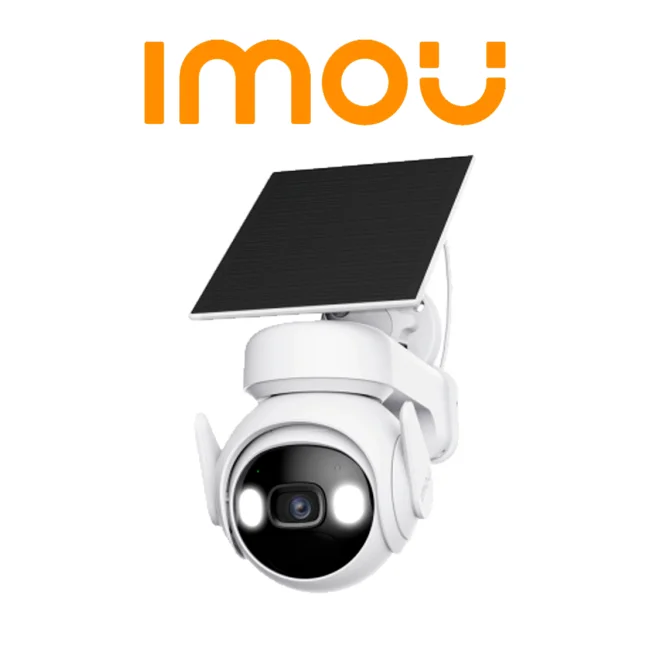 IMOU CELLPTKit (KIT/IPC-K9EN-3T0WE/FSP12-TYPEC)  - Kit de Cámara WiFi Cell PT de 3MP con panel solar, lente de 3.6mm y 88° de apertura, audio bidireccional y sensor PIR integrado para seguridad avanzada.