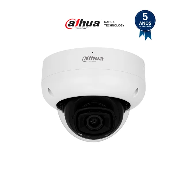 DAHUA DH-IPC-HDBW5442R-ASE - Cámara IP Domo de 4 Megapixeles/ Lente de 2.8mm/ IR LED 50m/ AcuPick / WizMind/ Metadatos/ Protección Perimetral/ Conteo de Personas/ SMD 3.0/ IP67/ IK10/ E&S de Alarma y Audio