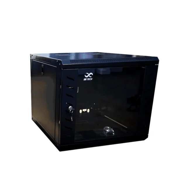 SBE TECH GNLPAR9UR- Gabinete de pared de 9 UR con una profundidad de 45.0 cm y puerta delantera de cristal templado. image 2