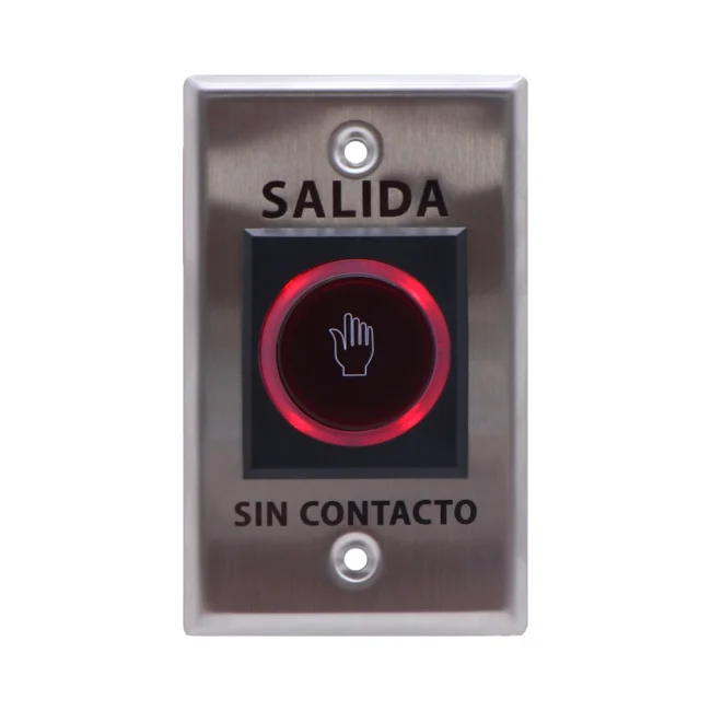 ZKTECO TLEB102 - Botón de Salida sin Contacto, Serie K11, Indicador LED, Acero Inoxidable, 12 VCC, Función NC/NO, Distancia de Detección hasta 10 cm image 3