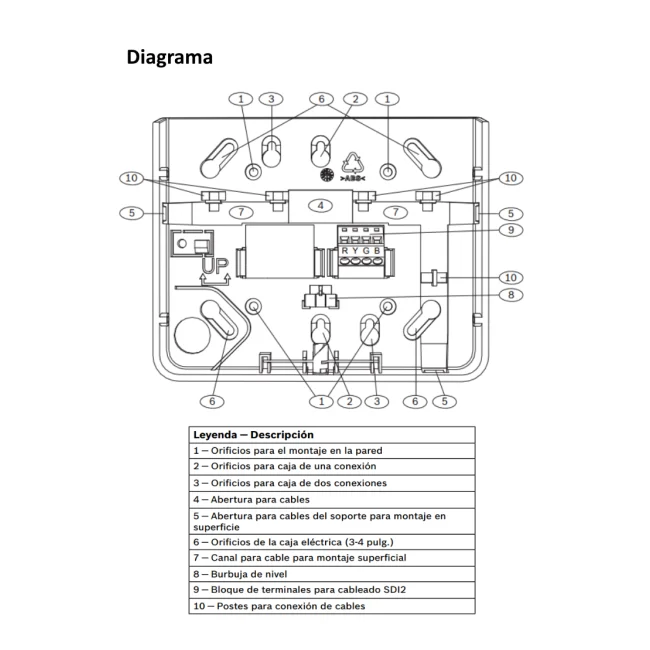 BOSCH I_B920 - Teclado alfa numerico de 2 lineas BUS SDI2 image 3