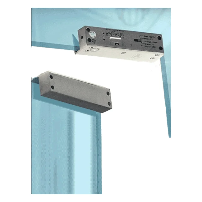 YLI YB500ULED - Cerradura Eléctrica de Perno Soporta 1000 Kg de Fuerza de Sujeción, Indicador LED para Puerta de Vidrio Sin Marco, 12 VDC, con Retardo de Tiempo Ajustable image 3