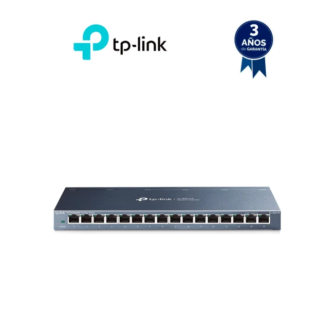 TP-Link TL-SG116 dispositivo de redes No administrado Gigabit Ethernet (10/100/1000) Negro