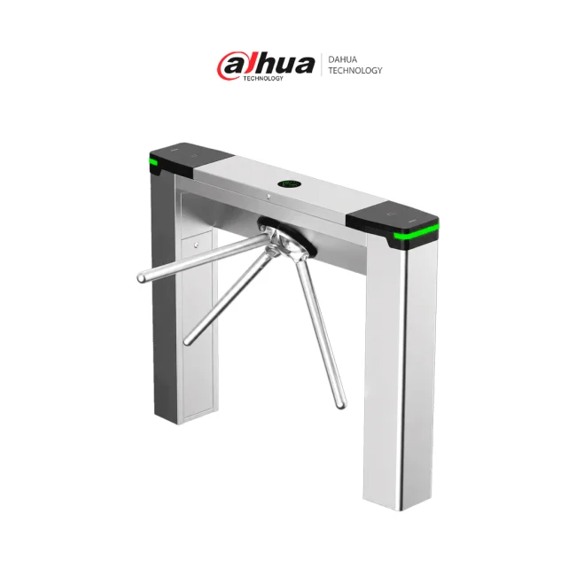 DAHUA DHI-ASGG120T - Torniquete Bidireccional 1 Millón de Ciclos, Pase 20 - 30 Personas por Minuto, Acero Inoxidable 304, Indicadores LED, Exterior Protegido, Compatible con Controles de Acceso.