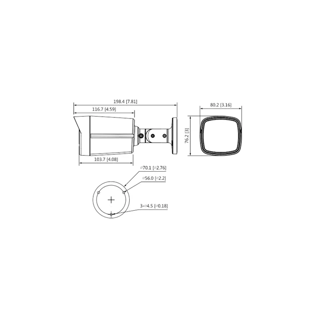 Dahua Technology Lite DH-HAC-HFW1231TLMN-I6-0280B cámara de vigilancia Bala (forma) Cámara de seguridad IP Interior y exterior 1920 x 1080 Pixeles Pared image 5