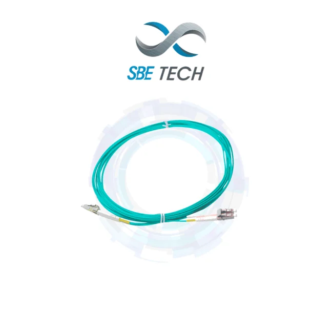SBE TECH SBE-JUMLC-LC-2M50 - Jumper multimodo LC-LC / Tipo  50/125µm OM4 / Conector plastico / Tipo LC-LC duplex / 2 Fibras / Forro PVC con retardante a flama / Férula de cerámica de zirconia