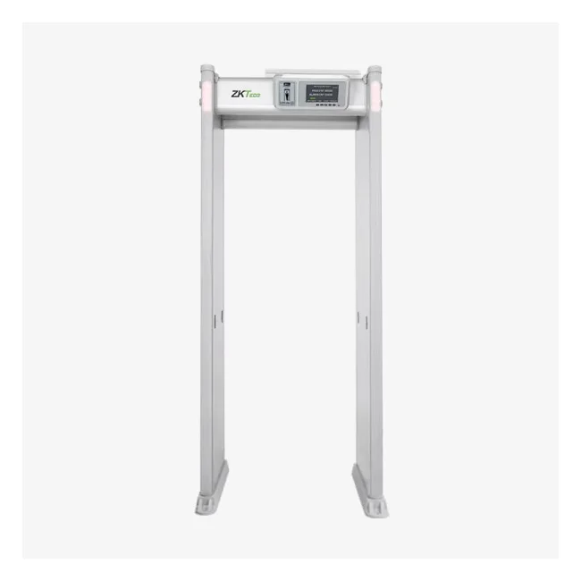 ZKTECO D4330 - Arco Detector de Metales con 33 zonas de detección, 300 niveles de sensibilidad, pantalla HD 7", indicadores LED en ambas vistas, control remoto y batería de respaldo incluida. image 4