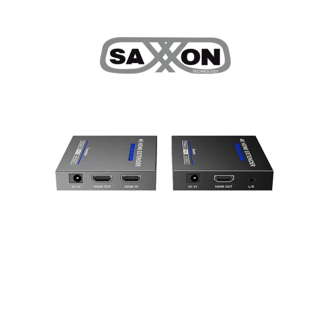 SAXXON LKV565P- Kit extensor HDMI de 2 Puertos/ Hasta 70 metros Con Cable CAT6/ 6A/ 7/ Resolución 4K @ 60Hz/ Transmisor IR/ Plug and play/ Soporta HDR/ Cero Latencia image 2