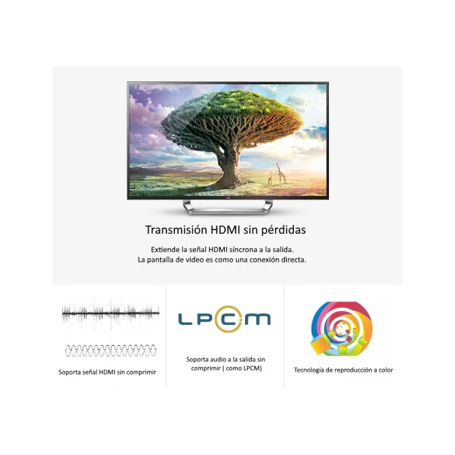 Saxxon LKV372PRO extensor de audio/video Transmisor de red Negro image 2