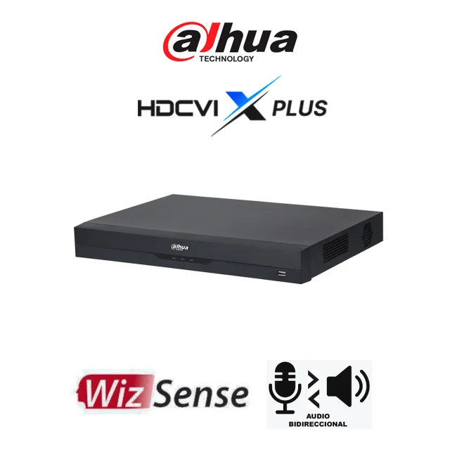 DAHUA DH-XVR4232AN-I-T - DVR de 32 Canales de 1080P Lite WizSense/ HDCVI X PLUS/ Audio Bidireccional/ H.265+/ Codificación IA/ 2 Bahías de DD/ 16 Ch con SMD Plus/ Búsqueda Inteligente/ Compatible con Dolink Care