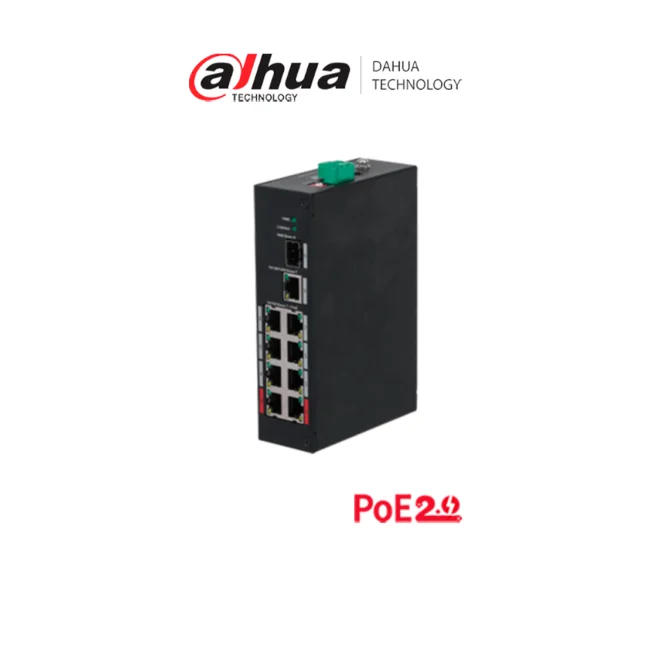 Dahua Technology PoE PFS3110-8ET-96 No administrado Fast Ethernet (10/100) Energía sobre Ethernet (PoE) Negro
