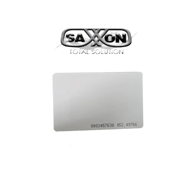 SAXXON SAXDUAL03 - Paquete de 10 TAG De PVC / UHF / ID / Compatible con Lectoras SAXR2656 & SAXR2657 / Lectoras de Proximidad 125 khz / EPC GEN2 / Folio Impreso